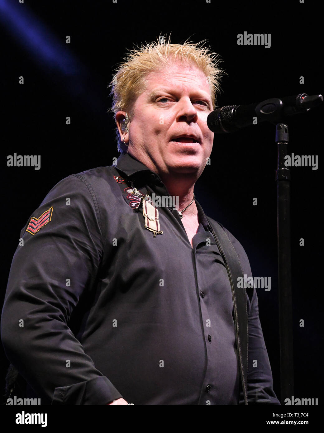 April 7, 2019 - Dana Point, California, USA - Vocalist DEXTER HOLLAND of  The Offspring performs at the Sabroso Craft Beer, Taco & Music Festival  2019 Sunday (Day 2) at Doheny State