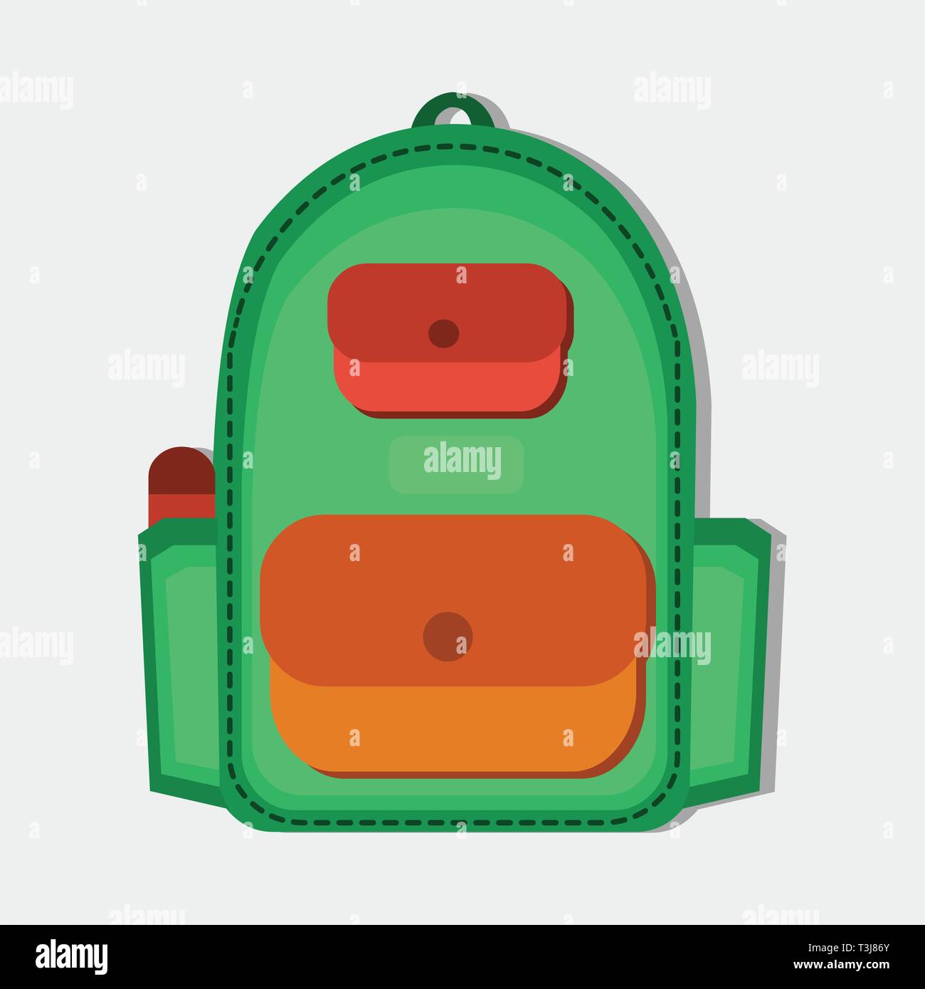 Backpack schoolbag  vector illustration Stock Vector