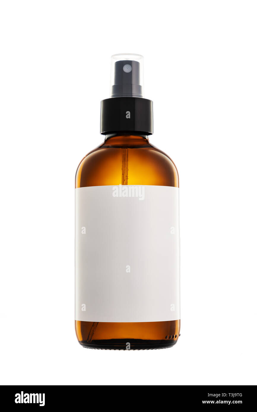 Cosmetic spray bottle isolated on white background Stock Photo - Alamy