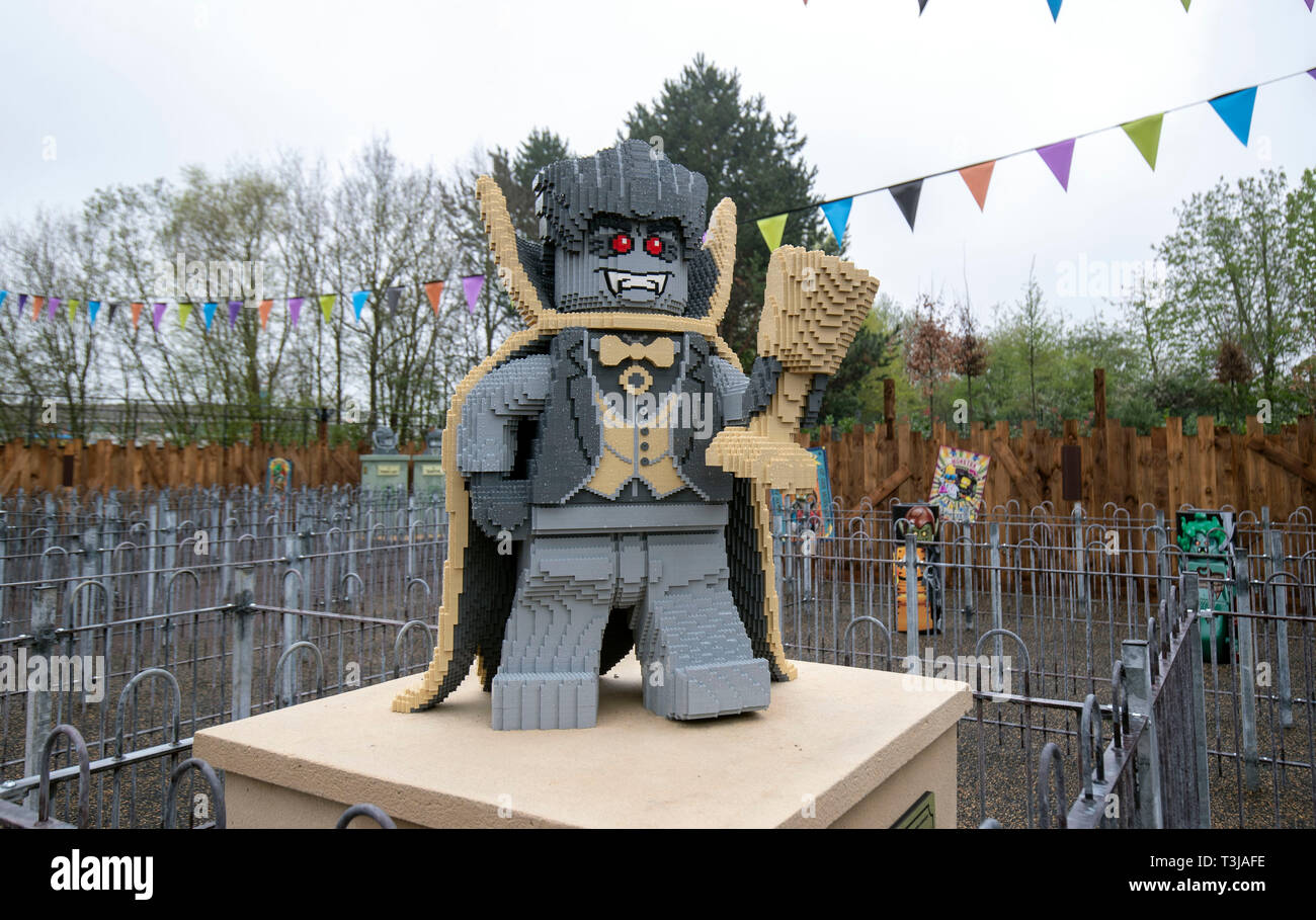 A general view of Legoland Windsor Resort's new The Haunted House Monster  Party ride in Berkshire Stock Photo - Alamy