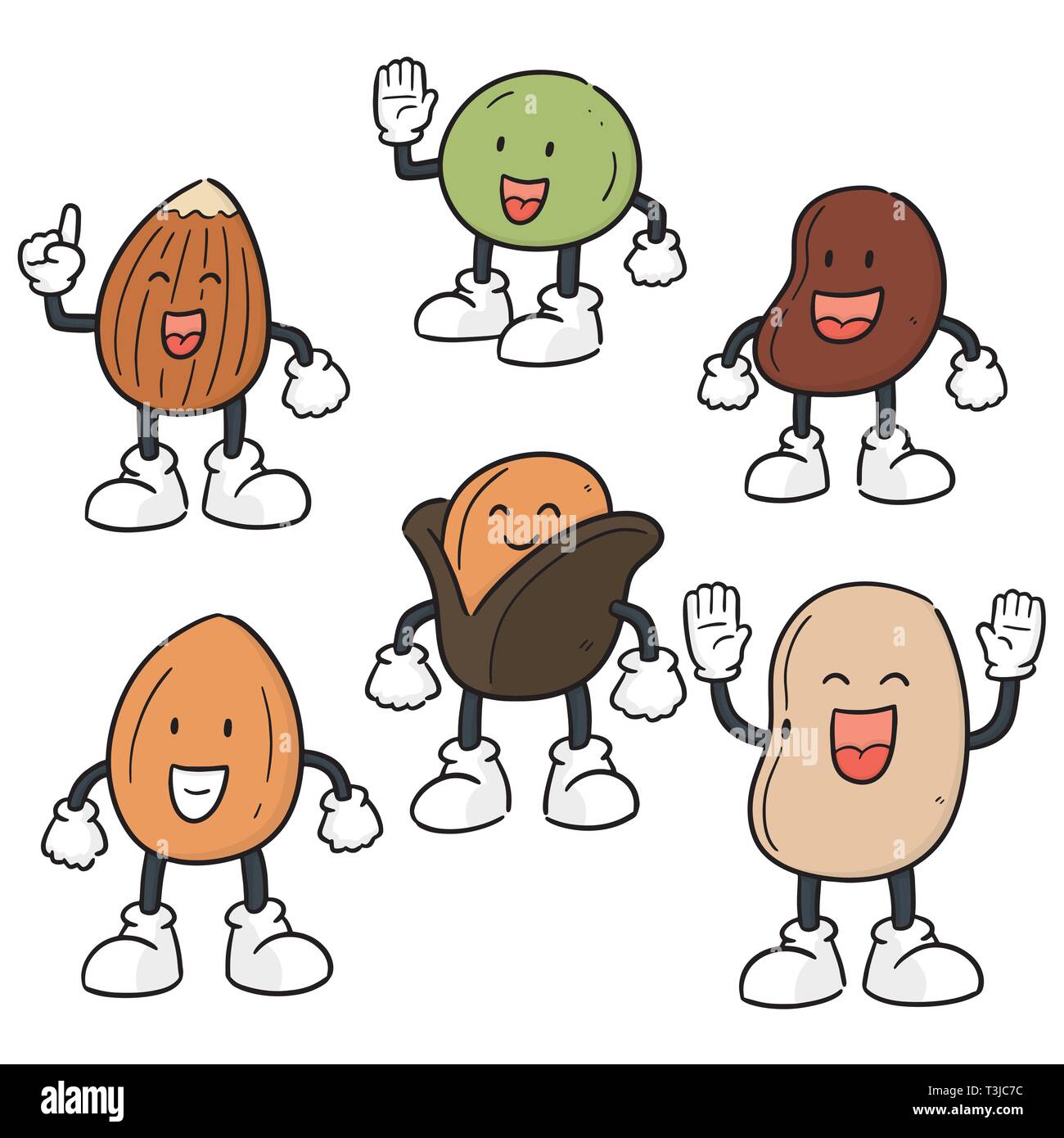 vector set of beans cartoon Stock Vector Image & Art Alamy