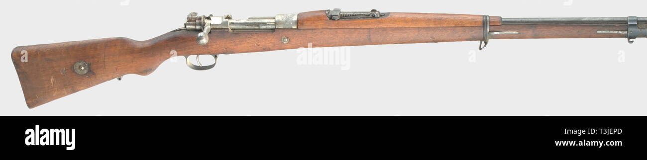 SERVICE WEAPONS, BRAZIL, rifle model 1908, calibre 7 x 57, number 6436, Schloss 8350, Additional-Rights-Clearance-Info-Not-Available Stock Photo
