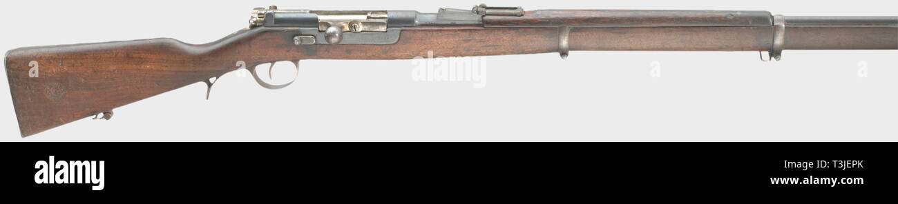 SERVICE WEAPONS, PORTUGAL, rifle Kropatschek model 1886, calibre 8 x 60R, number T994, Additional-Rights-Clearance-Info-Not-Available Stock Photo