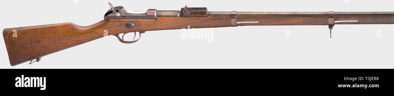 SERVICE WEAPONS, BAVARIA, Werder rifle M 1869 nm, calibre 11 mm, number 89, Additional-Rights-Clearance-Info-Not-Available Stock Photo
