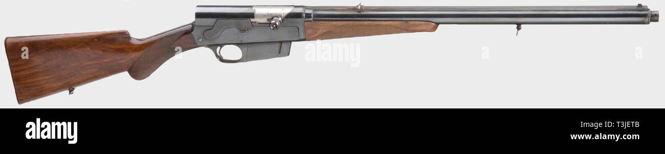 Civil long arms, modern systems, FN Browning High-Power semi-automatic rifle, calibre 35 Remington, number 4327, Additional-Rights-Clearance-Info-Not-Available Stock Photo