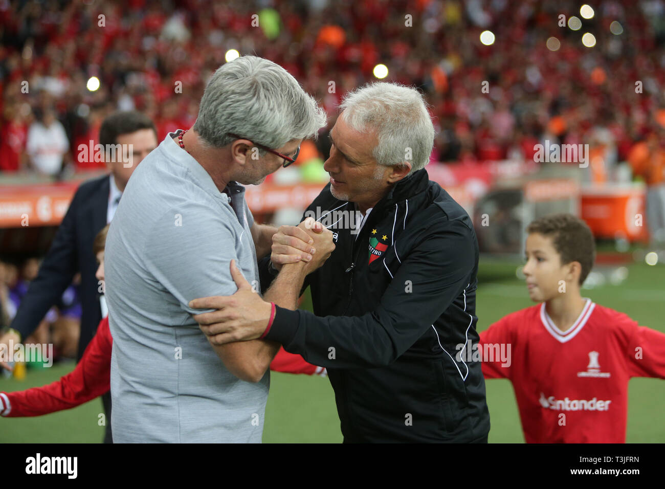 Porto Alegre Brazil. 09th Apr 2019. Odair Hellmann and Ivo Basay