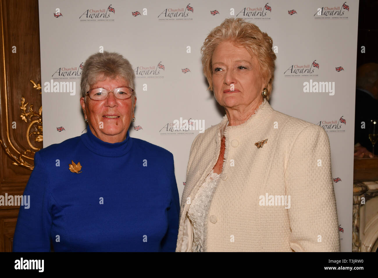 London, UK. 10th Apr, 2019. Winner of the special ‘Local Hero’ Awards Janet Lynn of the 7th annual Churchill Awards honour achievements of the Over 65's at Claridge's Hotel on 10 March 2019, London, UK. Credit: Picture Capital/Alamy Live News Stock Photo