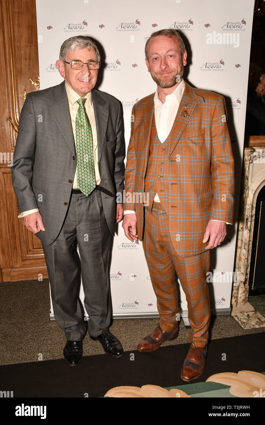 London, UK. 10th Apr, 2019. John Doubleday and guest attend the 7th annual Churchill Awards honour achievements of the Over 65's at Claridge's Hotel on 10 March 2019, London, UK. Credit: Picture Capital/Alamy Live News Stock Photo