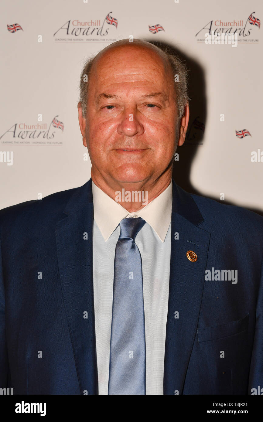 London, UK. 10th Apr, 2019. Malcolm Dent - Local Hero attend the 7th annual Churchill Awards honour achievements of the Over 65's at Claridge's Hotel on 10 March 2019, London, UK. Credit: Picture Capital/Alamy Live News Stock Photo