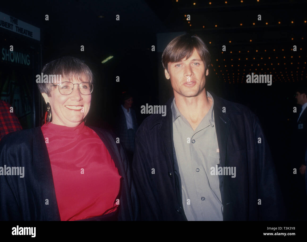Century City, California, USA 16th March 1994 Actor Grant Show and mother Kathleen Show attend Universal Pictures 'The Paper' Premiere on March 16, 1994 at Cineplex Odeon Century Plaza Cinemas in Century City, California, USA. Photo by Barry King/Alamy Stock Photo Stock Photo