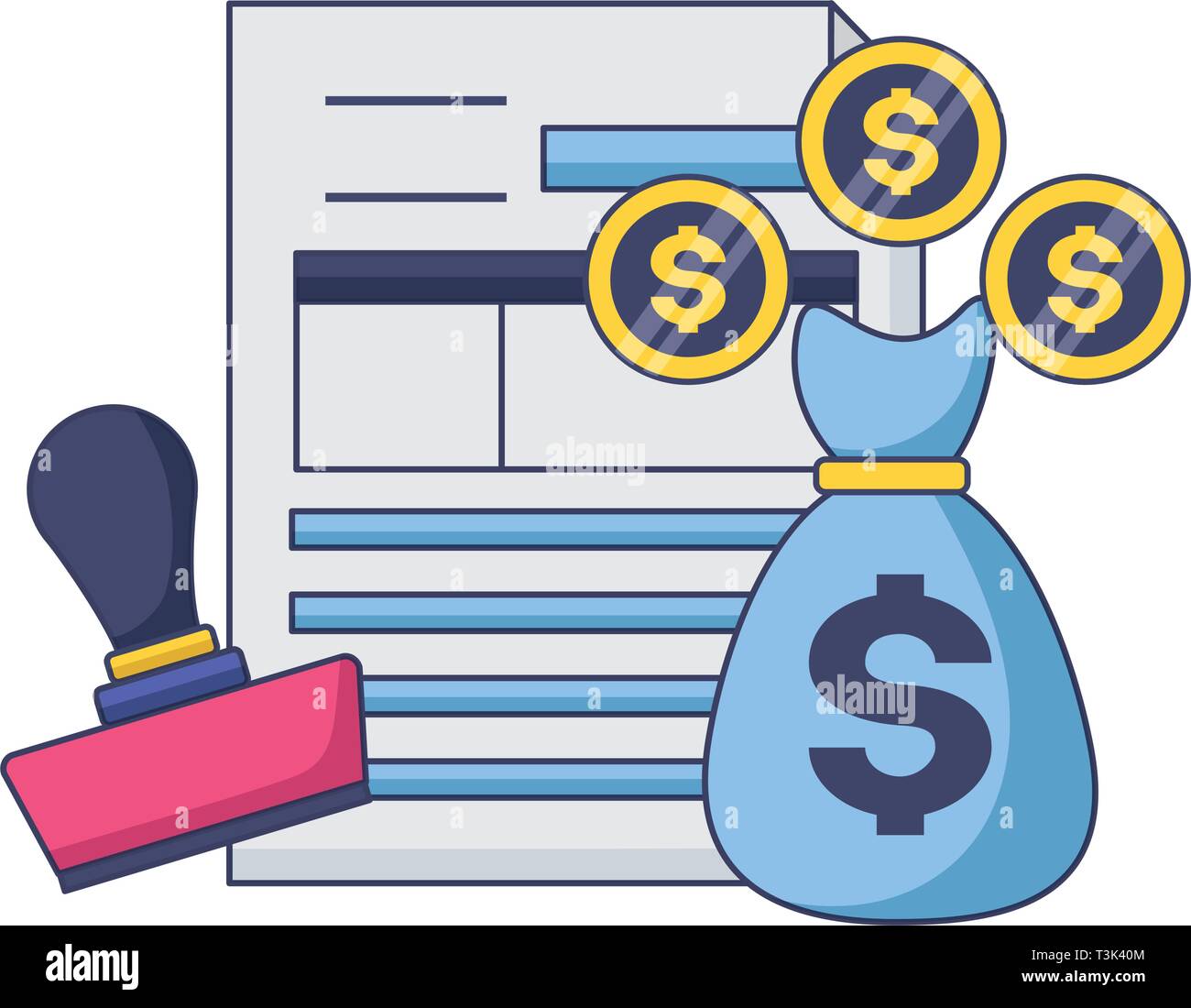 Tax Payment Concept Stock Vector Image Art Alamy