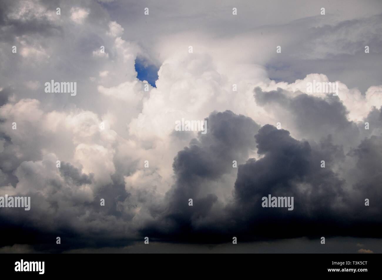 Cloud sky, thunderstorm Stock Photo