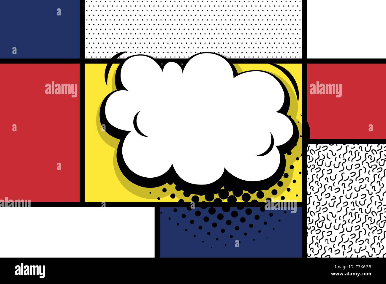 Comic text empty speech bubble pop art Stock Vector Image & Art - Alamy