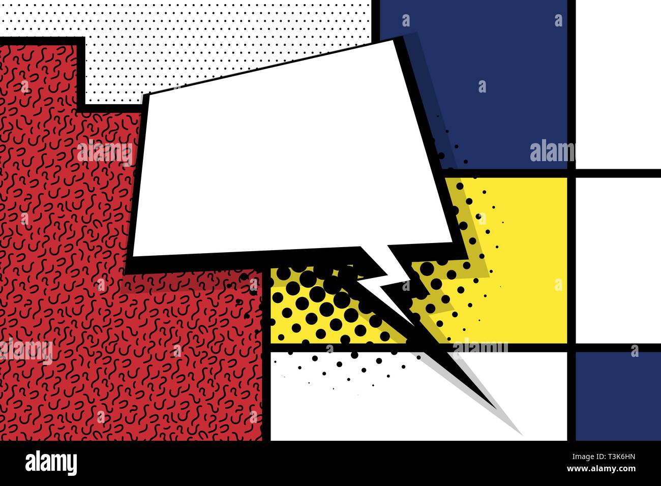 Comic text empty speech bubble pop art Stock Vector Image & Art - Alamy