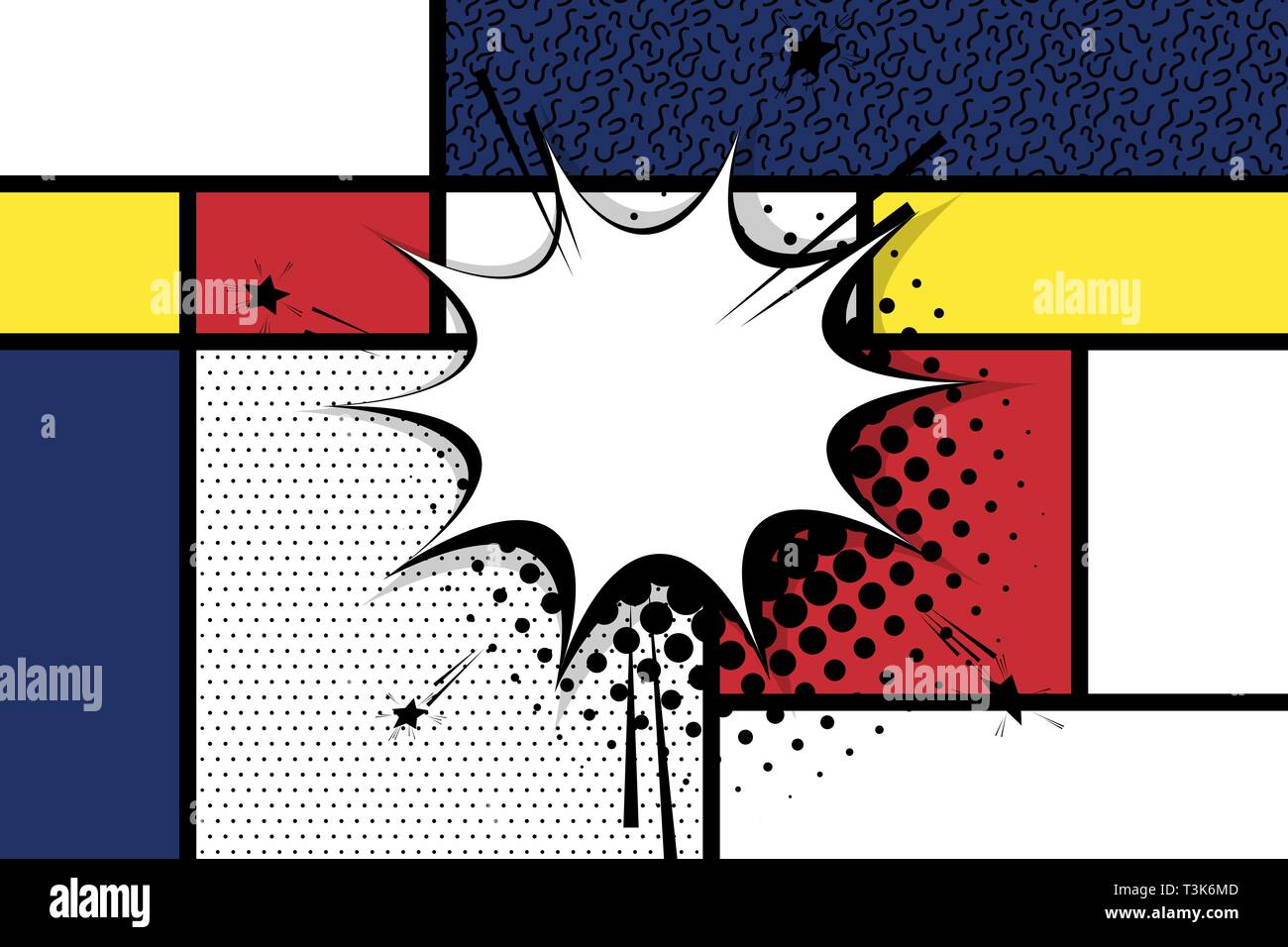 Comic text empty speech bubble pop art Stock Vector Image & Art - Alamy