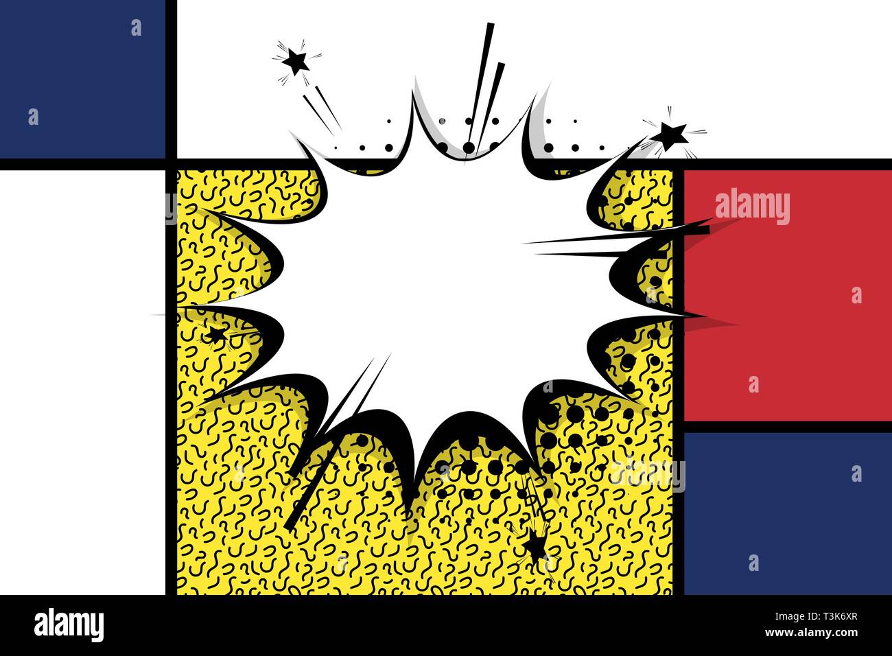 Square empty white comic book Stock Vector Images - Alamy