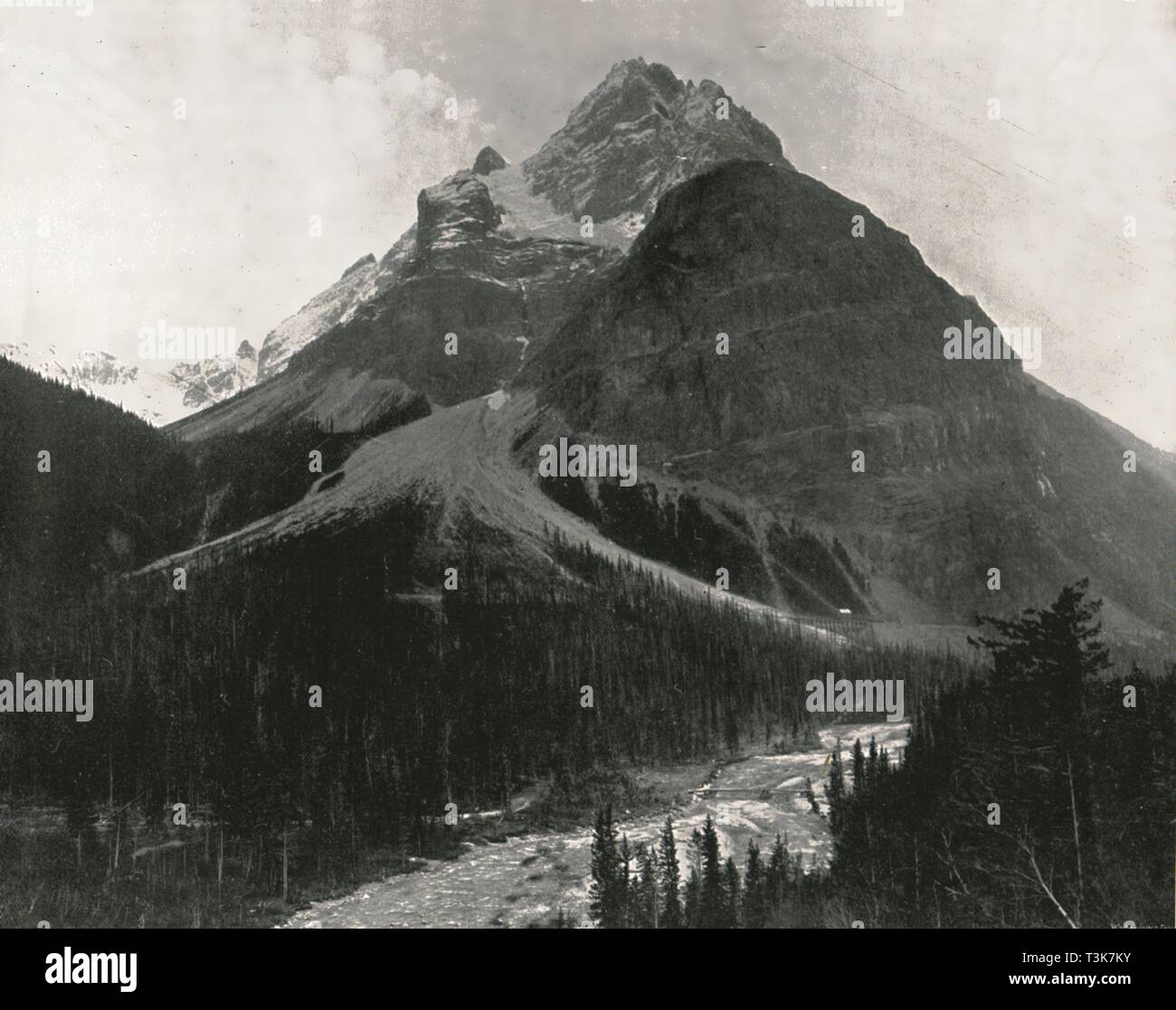 The Rockies: Mount Stephen, Canada, 1895.  Creator: William Notman & Son. Stock Photo