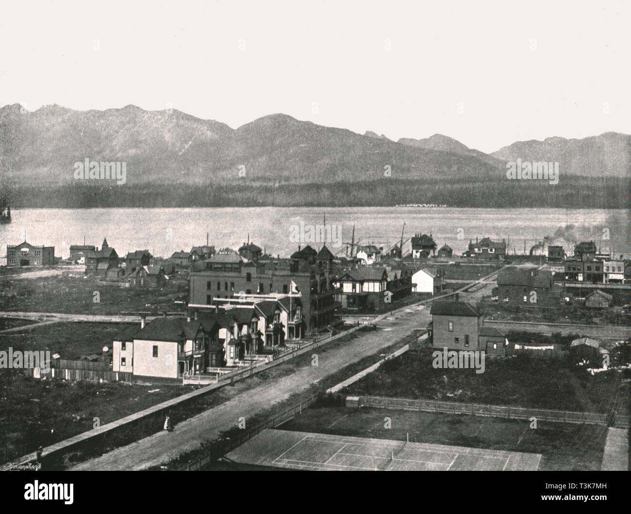 The harbour, Vancouver, Canada, 1895. Creator: William Notman & Son. Stock Photo