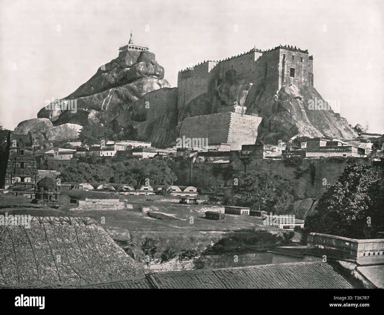 The Rock seen from the north, Trichinopoly, India, 1895.  Creator: Unknown. Stock Photo