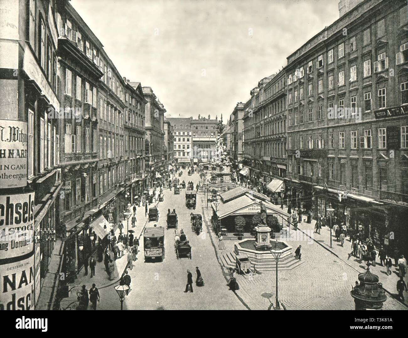 The Graben, Vienna, Austria, 1895.  Creator: Unknown. Stock Photo