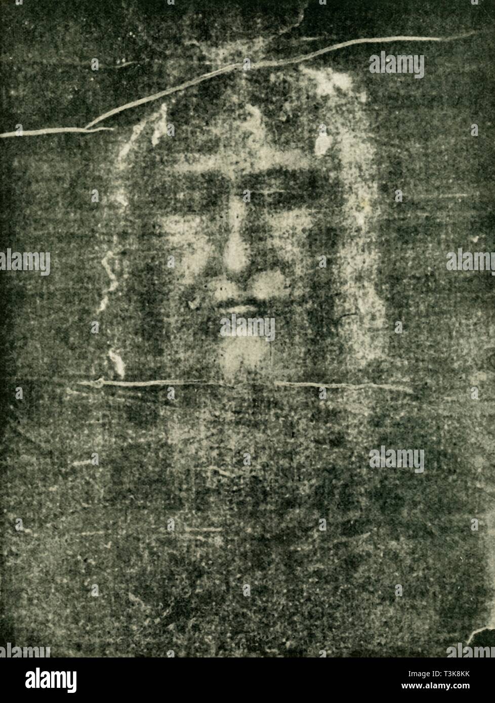 'Is The Visible Image Upon The Holy Shroud A Photograph Of Christ?', 1902. Creator: Unknown. Stock Photo