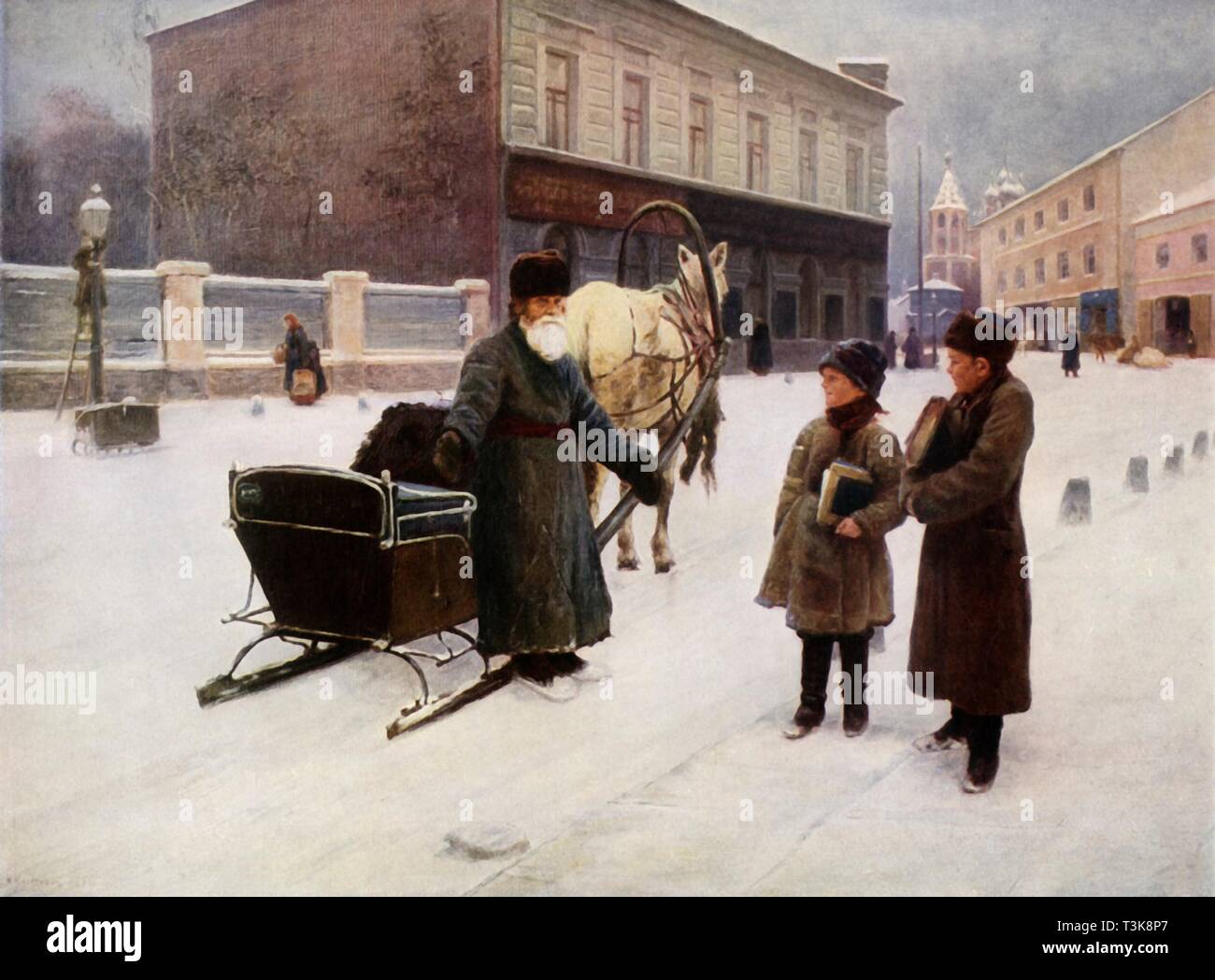'The Joke', 1892, (1965). Creator: Nikolai Alekseevich Kasatkin. Stock Photo