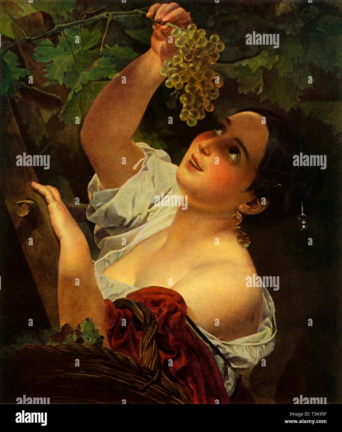 'Italian Noon (Italian Girl picking Grapes)', 1827, (1965).  Creator: Karl Briullov. Stock Photo