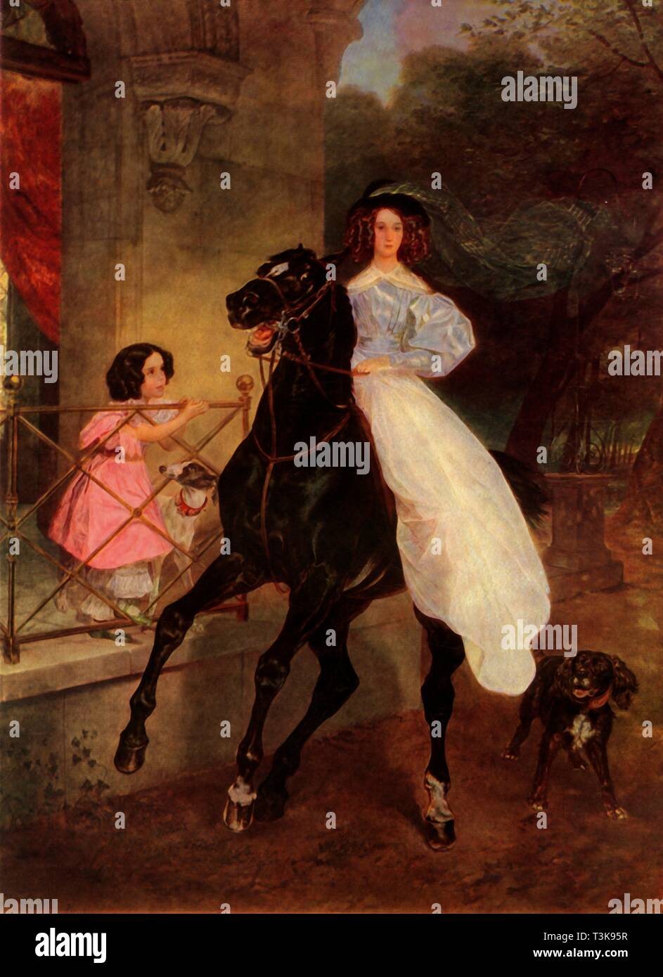 'The Horsewoman', 1832, (1965). Creator: Karl Briullov. Stock Photo