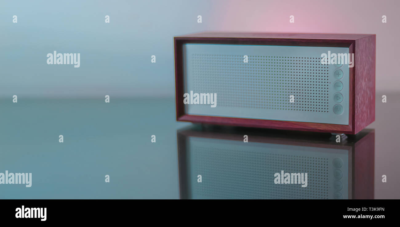 Studio shot of a Bluetooth speaker Stock Photo