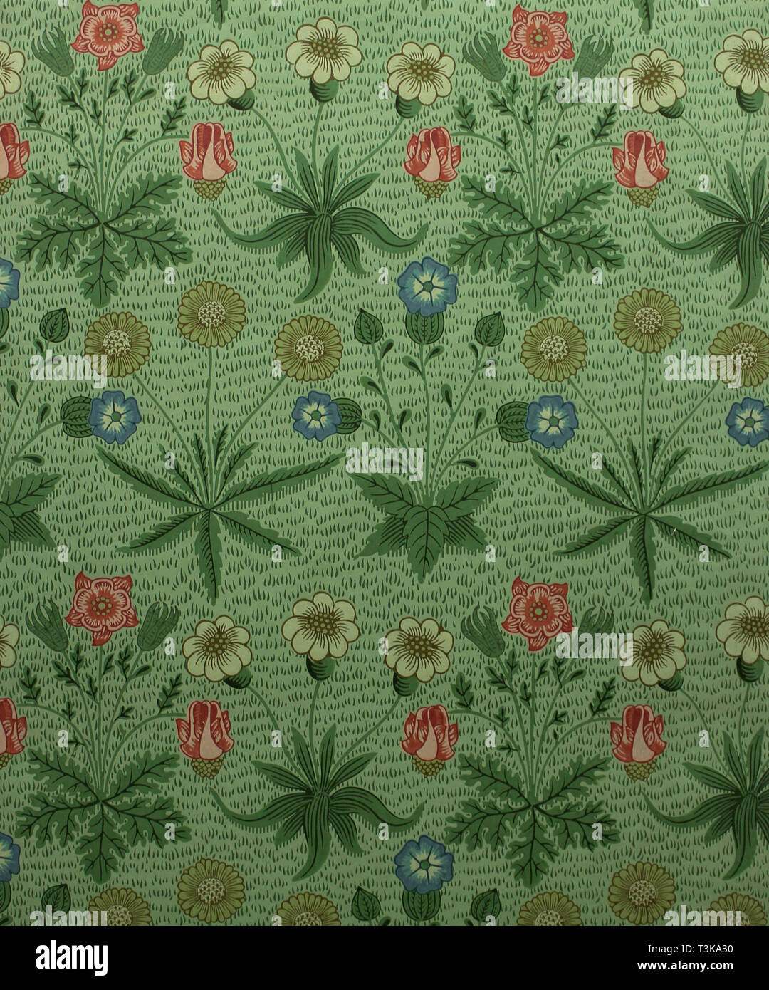 Tapestry Flower - Vintage Green wallpaper, Tapestry Flower Wallpaper  Panels