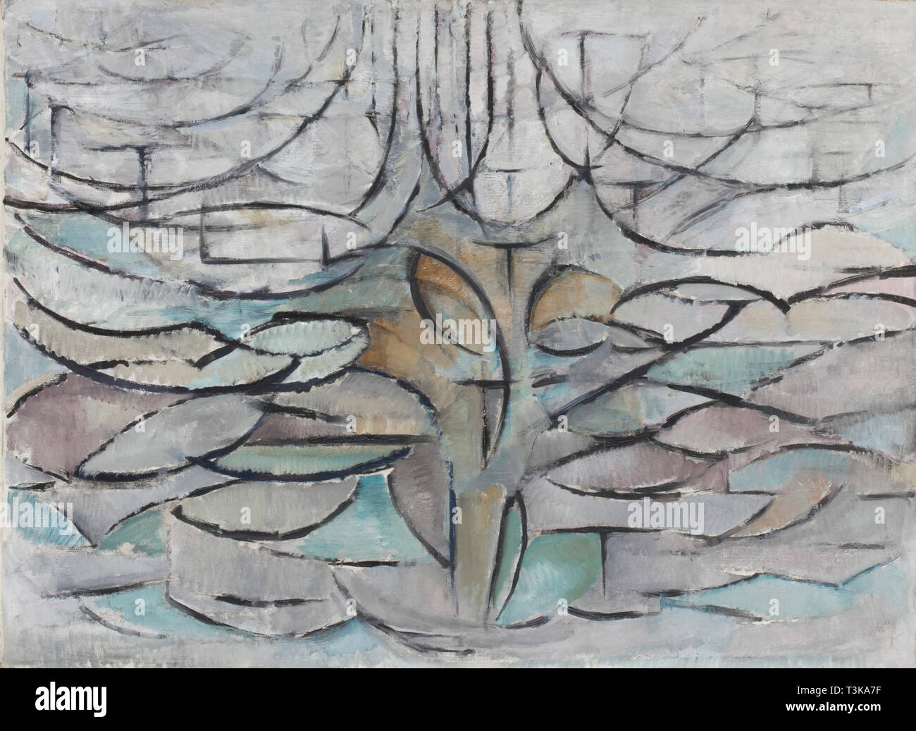 The Flowering Apple Tree, 1912. Creator: Mondrian, Piet (1872-1944). Stock Photo