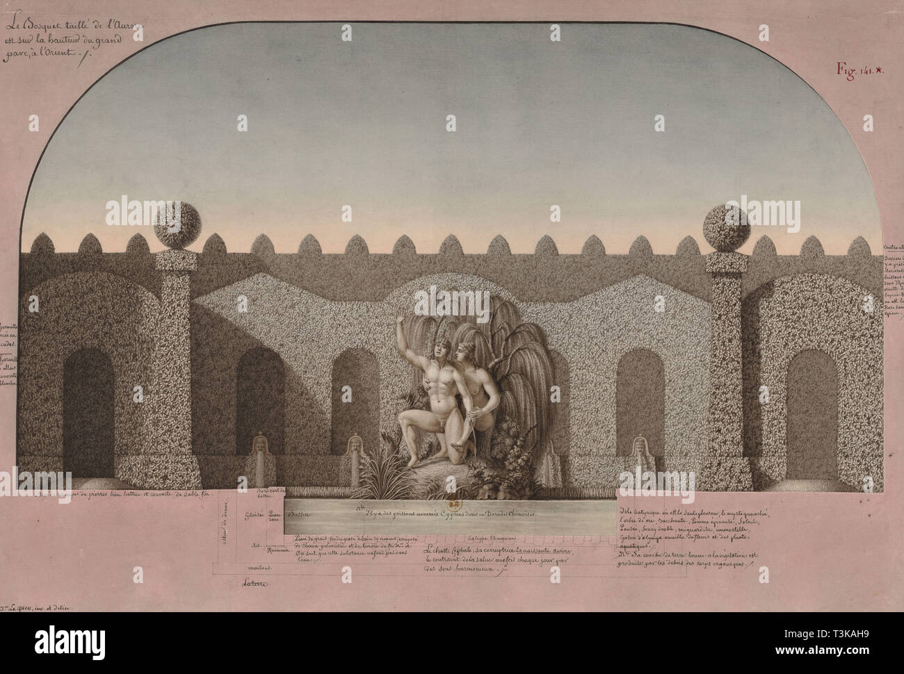 Bosquet de l'Aurore. Creator: Lequeu, Jean-Jacques (1757-1826). Stock Photo