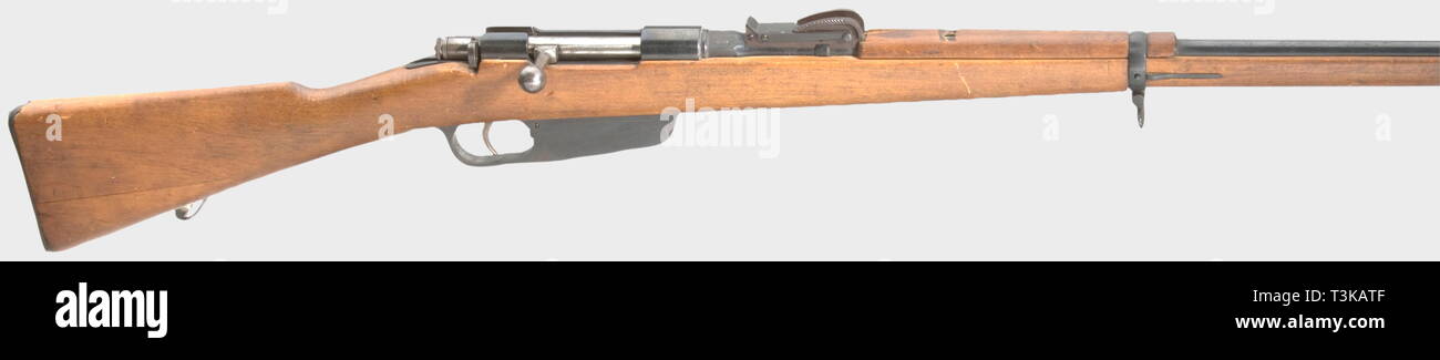 SERVICE WEAPONS, ITALY, rifle Carcano model 1891, calibre 6,5 x 52, number IF5885, Additional-Rights-Clearance-Info-Not-Available Stock Photo