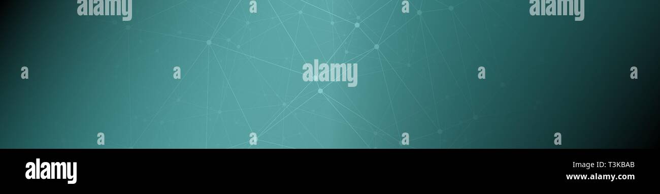 Technology abstract lines connect, lines and dots connected vector design Stock Vector