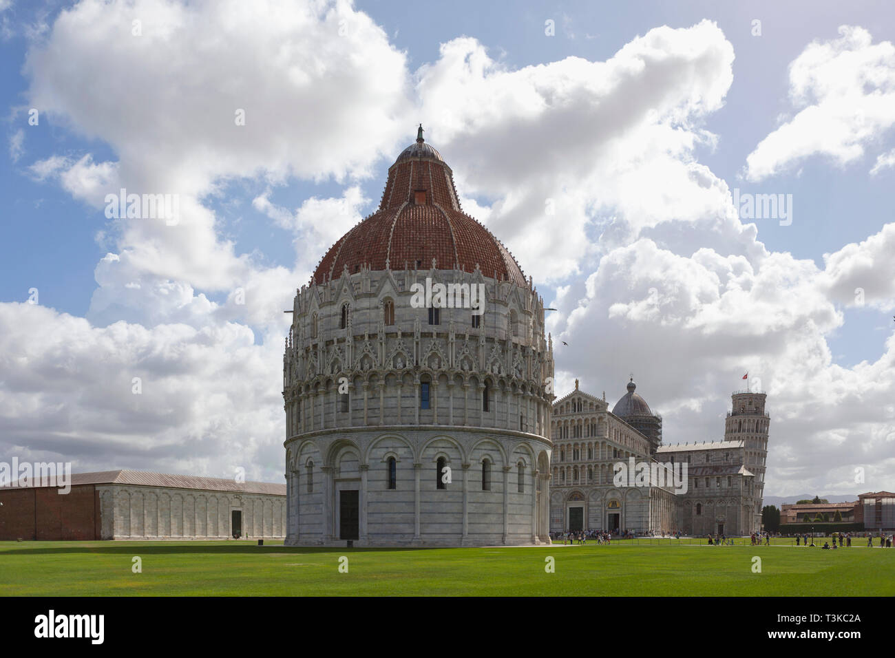 Baptistery and Cathedral, Pisa Stock Photo