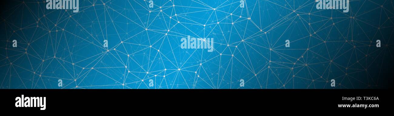 Global technology communication creative wide vector pattern Stock Vector