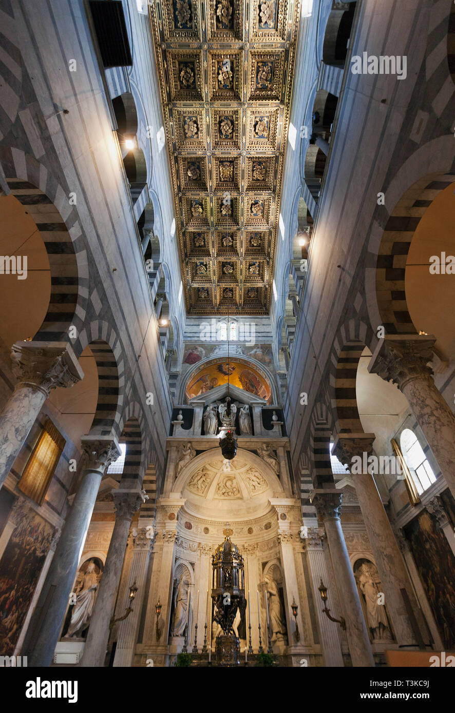 Interior of Pisa Cathedral Stock Photo