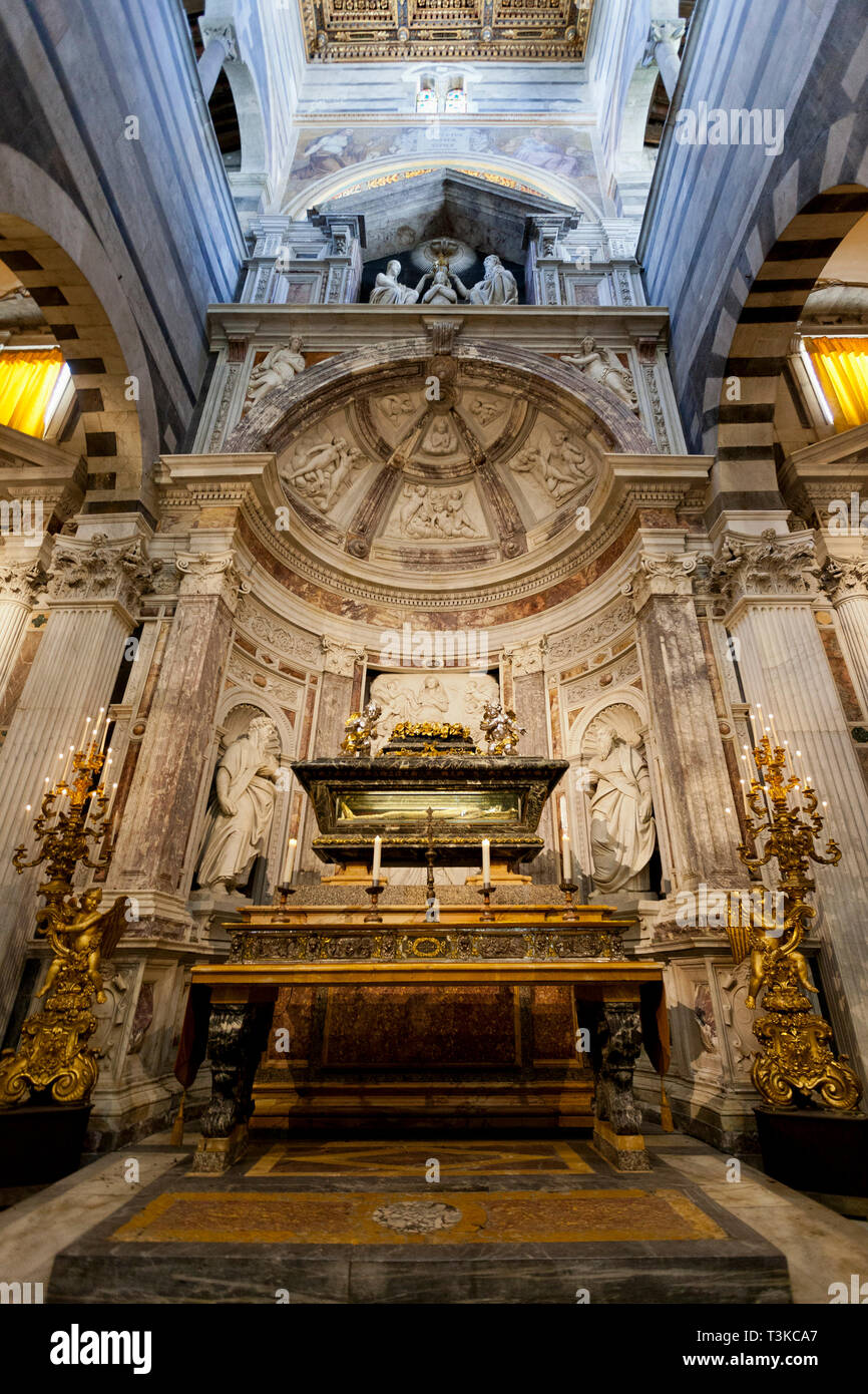 Altar of St. Rainerius, Pisa Cathedral Stock Photo