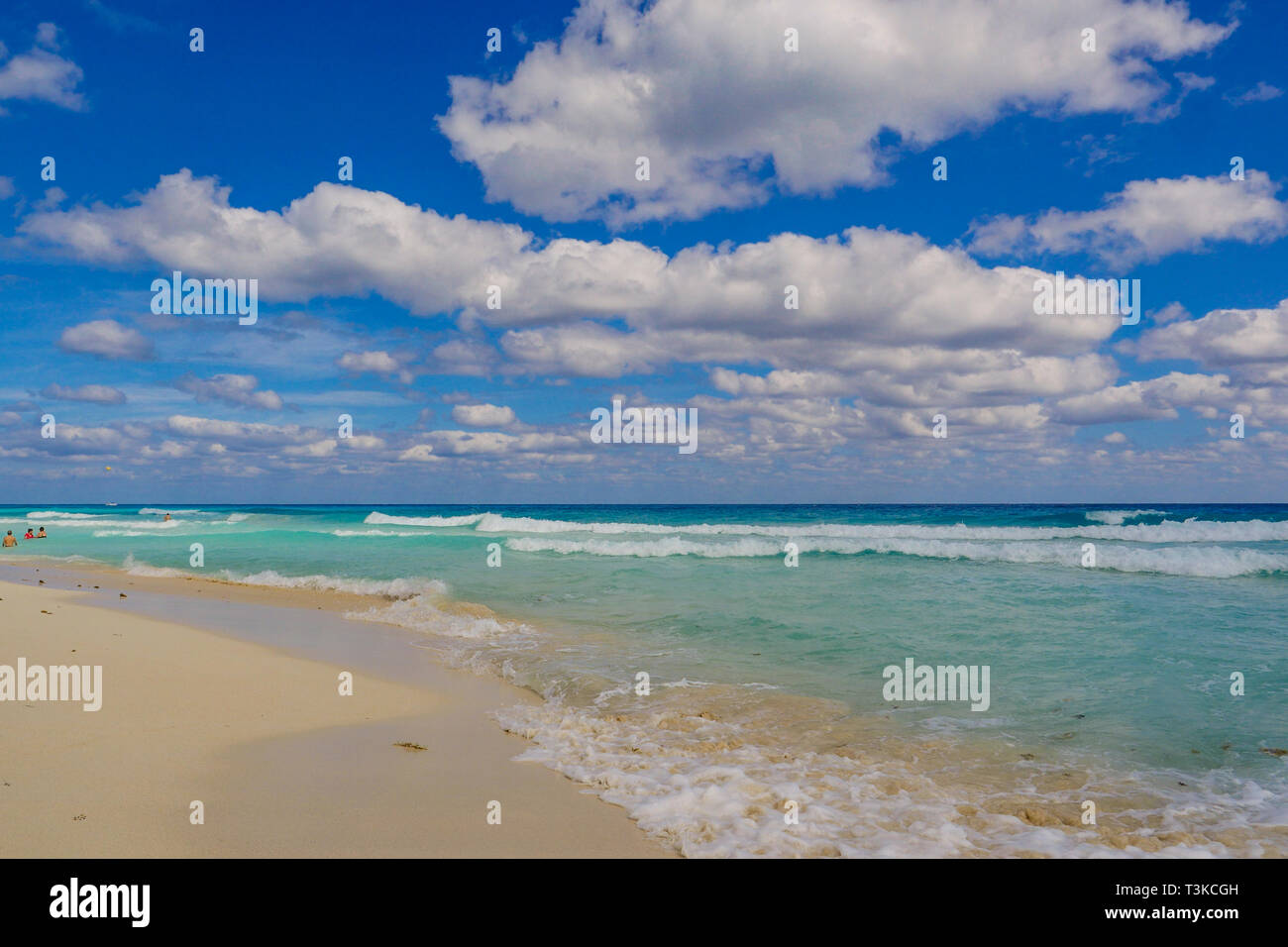 Cancun beach Mexico, ocean, vacation, caribbean, tropical Stock Photo ...