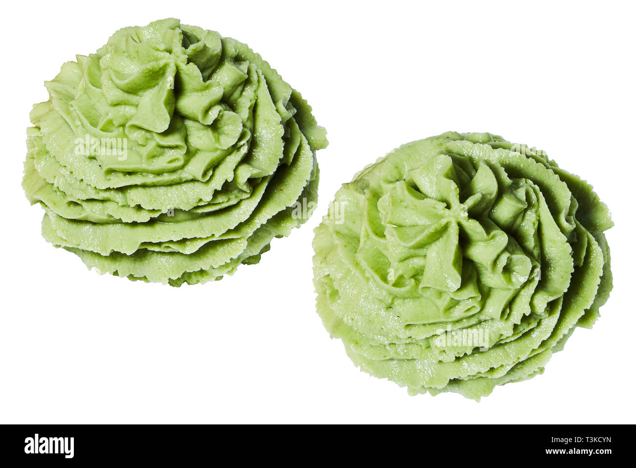 Green wasabi isolated on white background Stock Photo Alamy