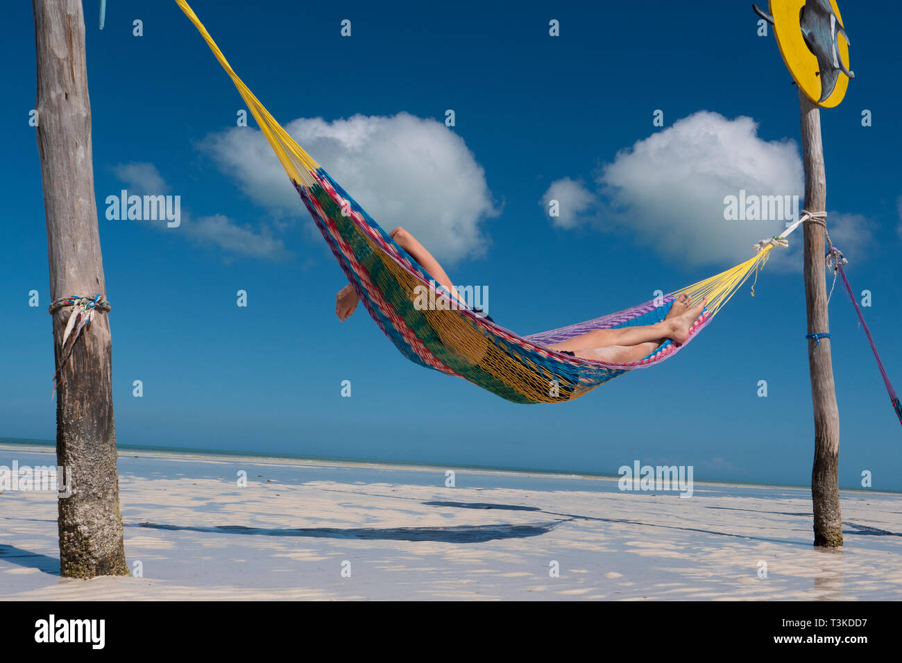 Holbox Island pier palapa sunset beach in Mexico Quintana roo, sea ...