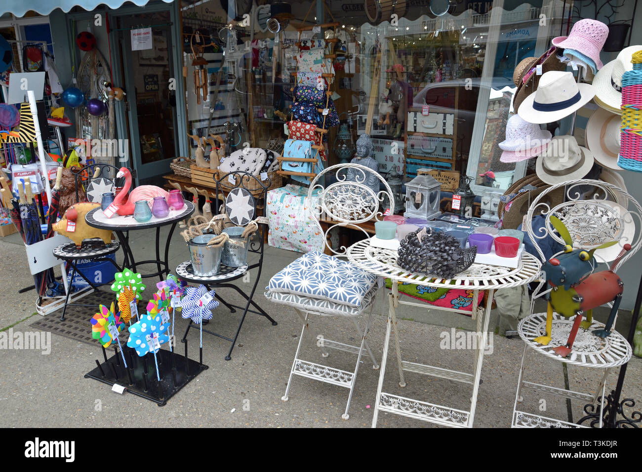 Gifts and garden goods shop High Street, Aldeburgh, Suffolk, UK Stock