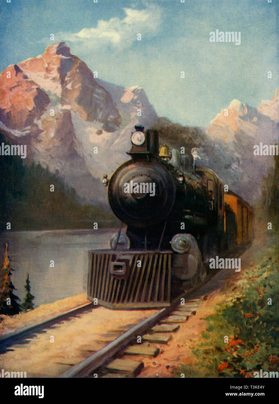 'A Canadian Pacific Transcontinental Express', 1930. Creator: Unknown. Stock Photo