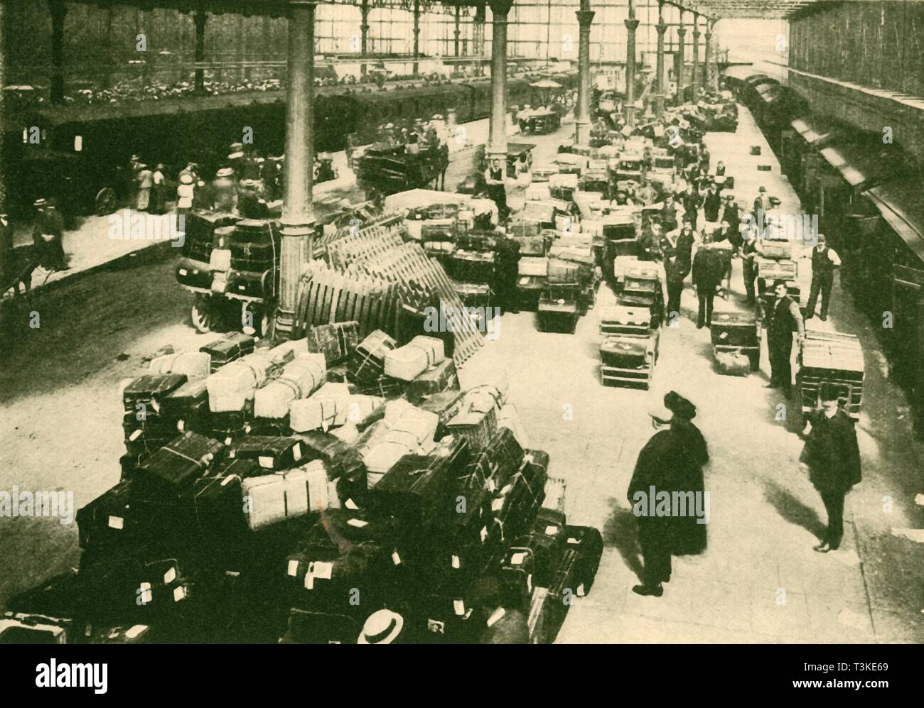 'Passengers' Luggage at Talbot Road Station, Blackpool, in the Holiday