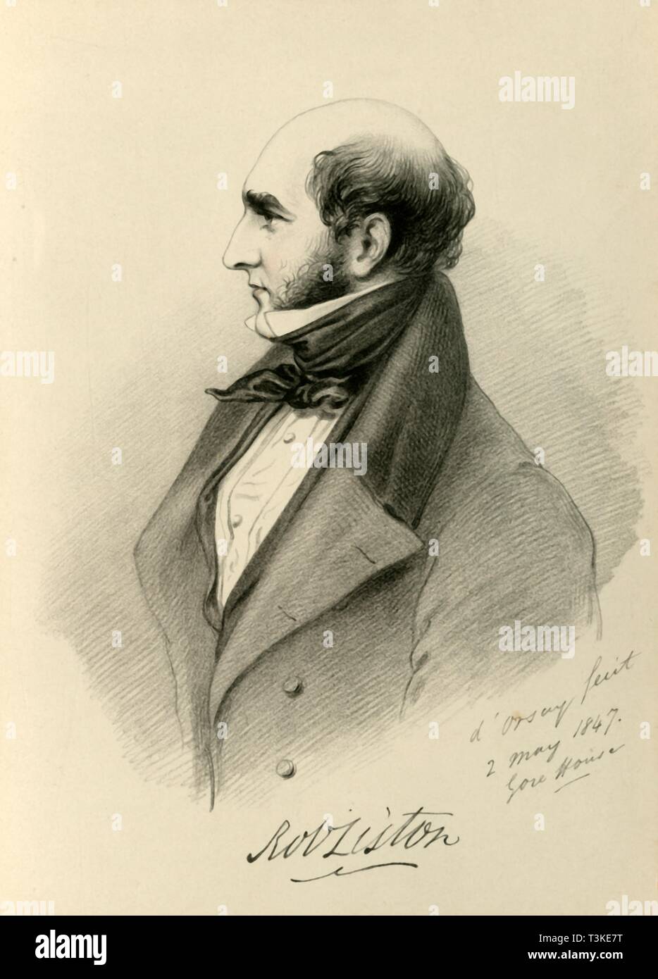 'Robert Liston', 1847. Creator: Richard James Lane. Stock Photo