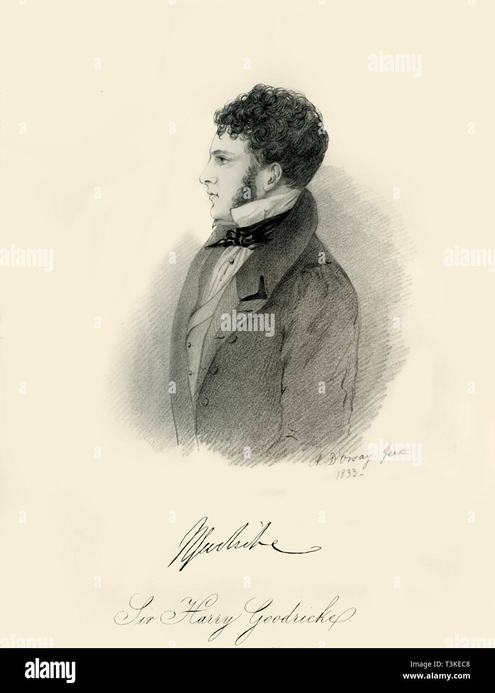 'Sir Harry Goodricke', 1833. Creator: Richard James Lane. Stock Photo