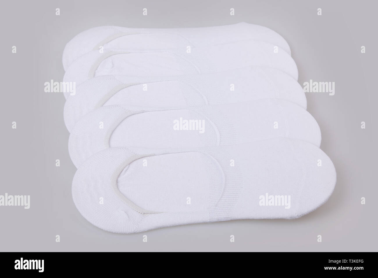 Short white socks isolated on white background Stock Photo Alamy