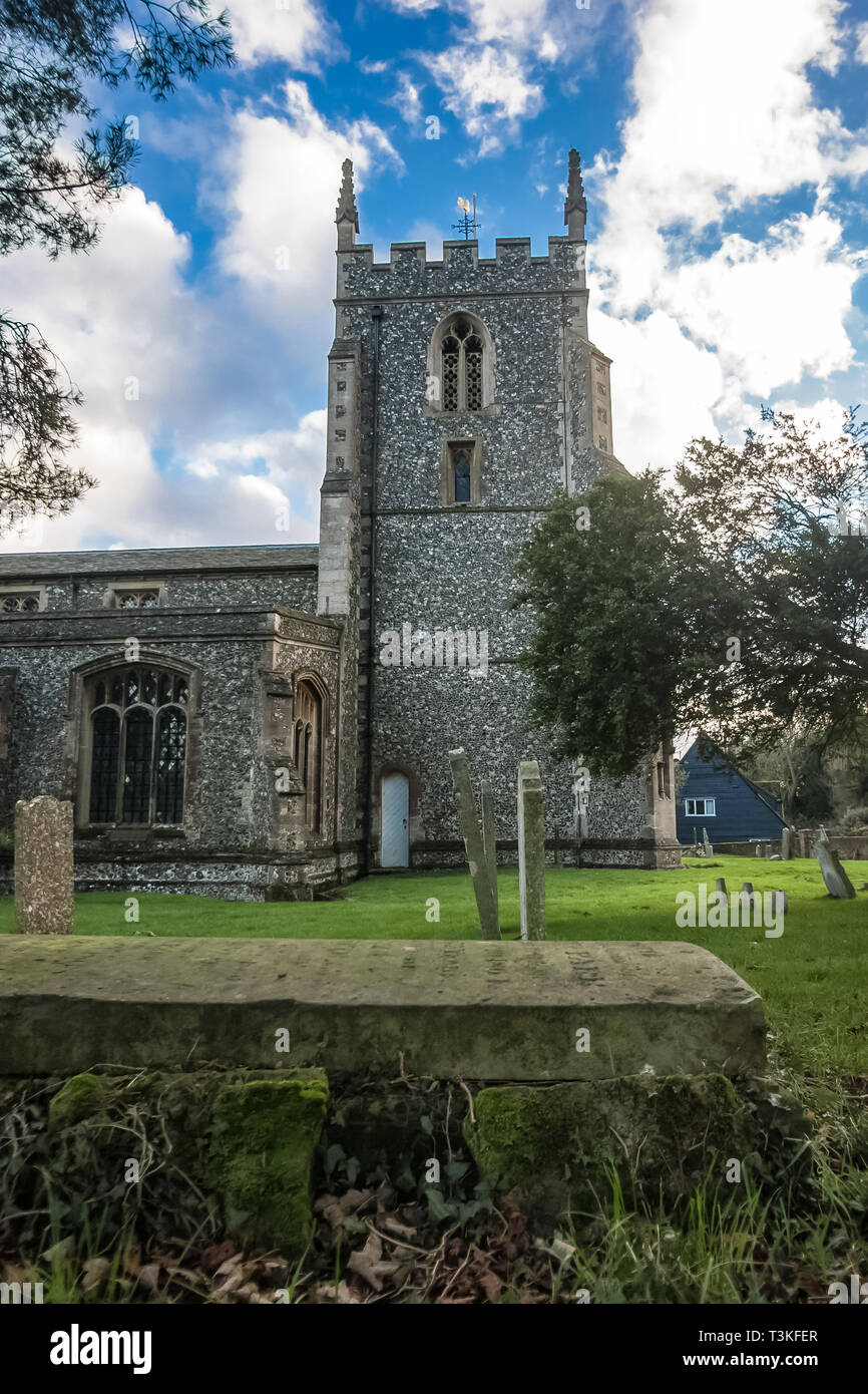 Barkway village church, Hertfordshire Stock Photo