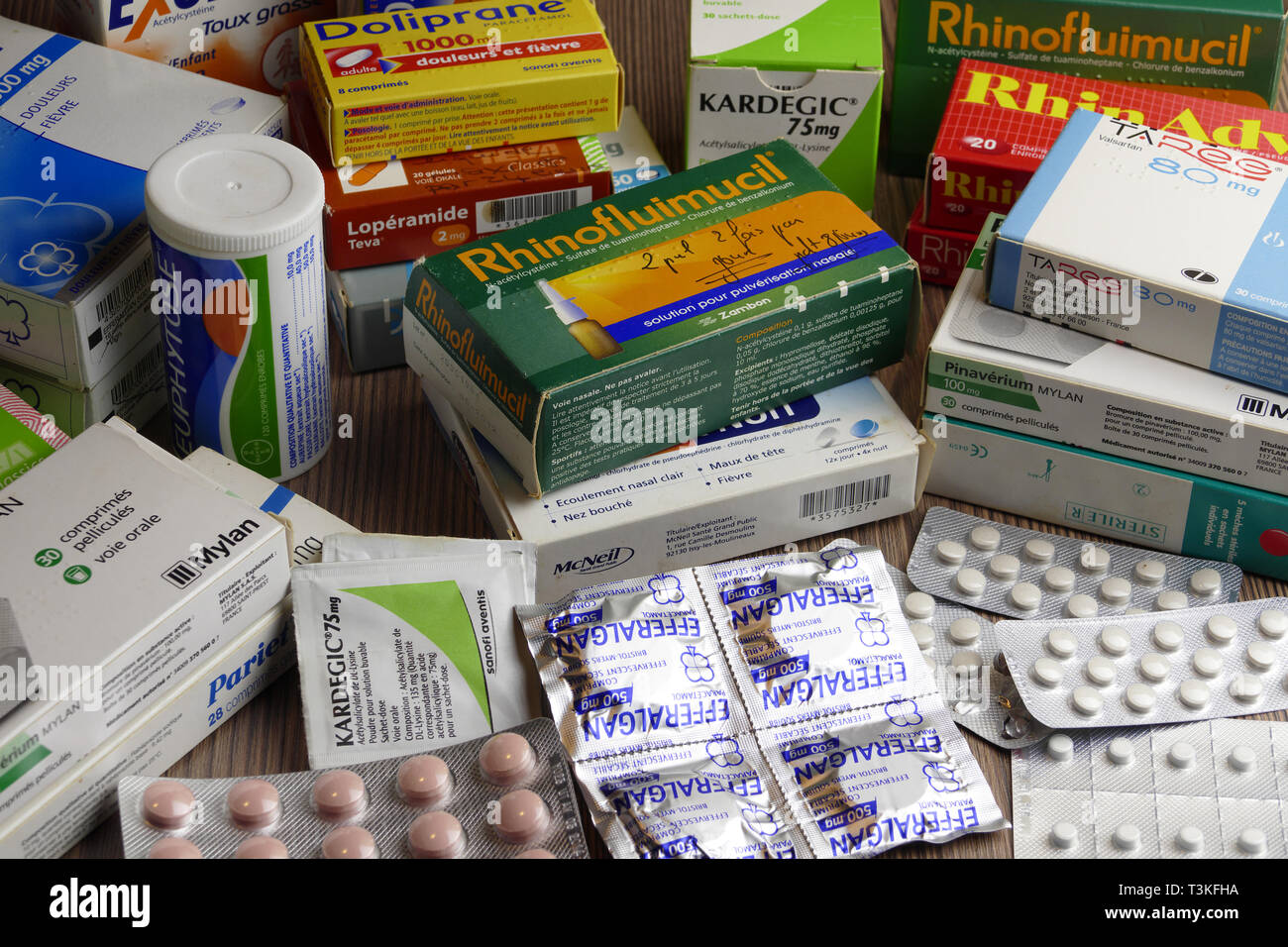 Boxes of medicines Stock Photo Alamy