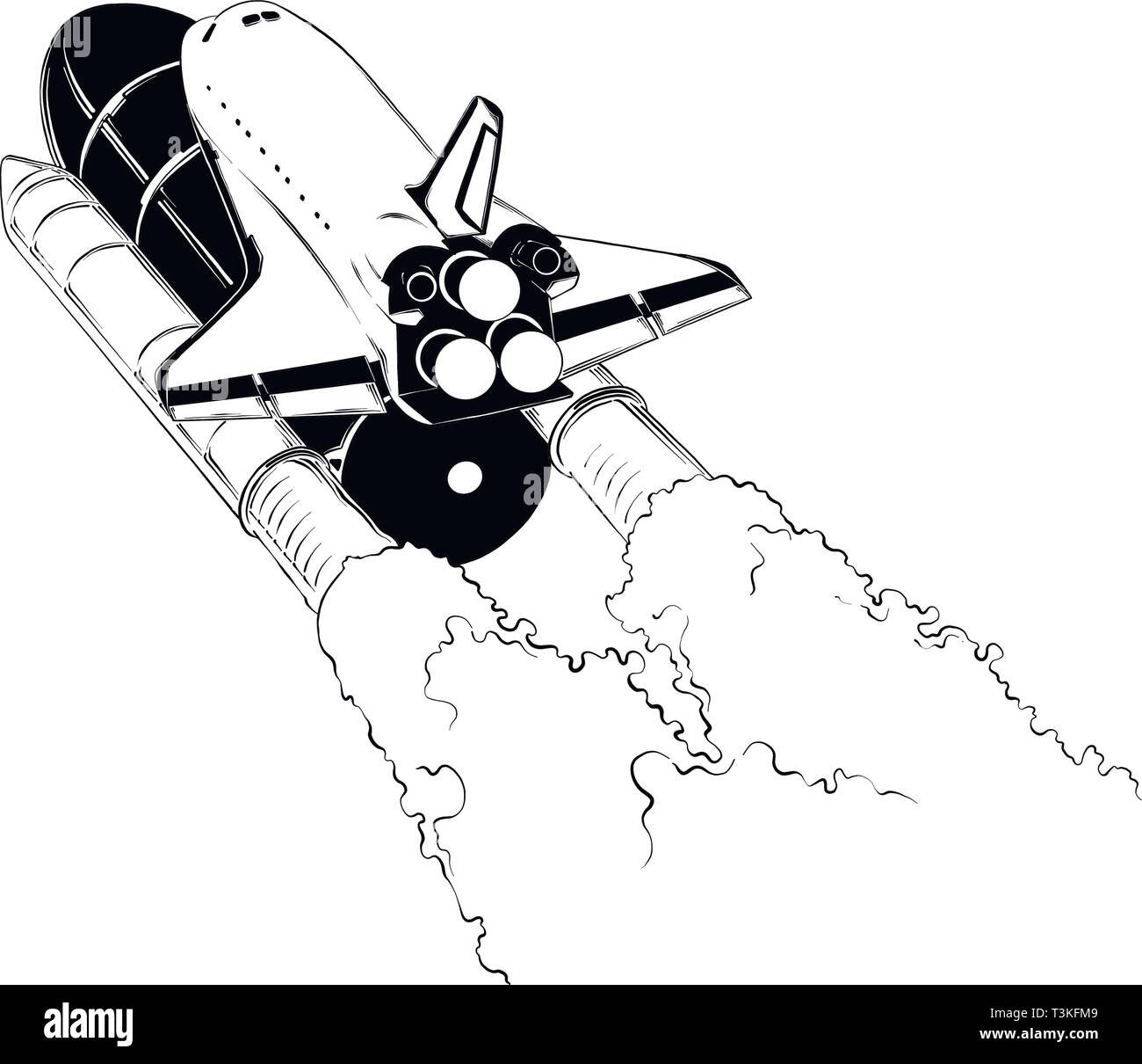 Space Shuttle Sketch High Resolution Stock Photography And Images Alamy